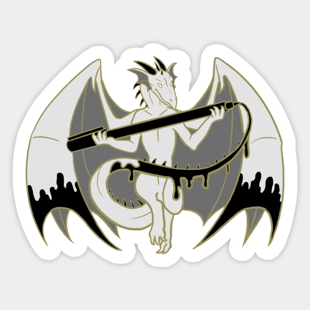 Art Dragons: Ink Sticker by sugarpoultry